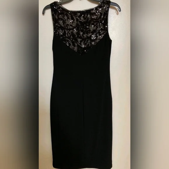 Ralph Lauren Elegant Black Sequin Dress - Picture 5 of 7
